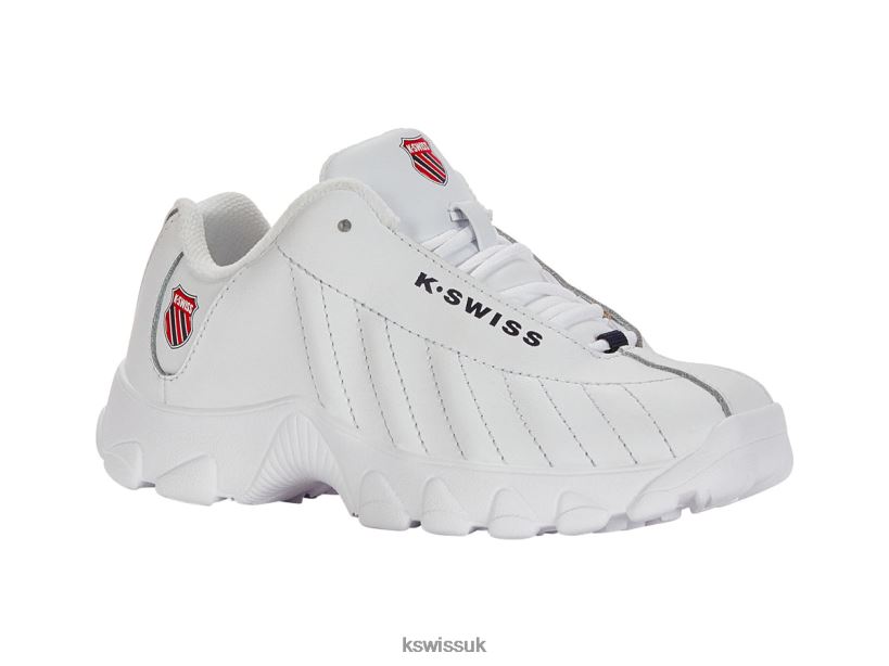 K-Swiss ST329 B20F2B612 Kids Footwear White/Navy/Red