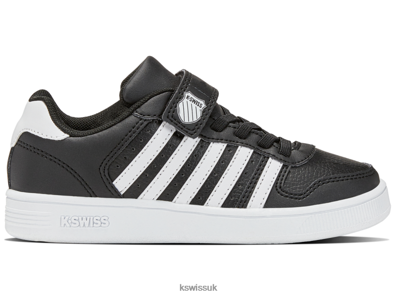 K-Swiss COURT PALISADES STRAP B20F2B629 Kids Sale Black/White
