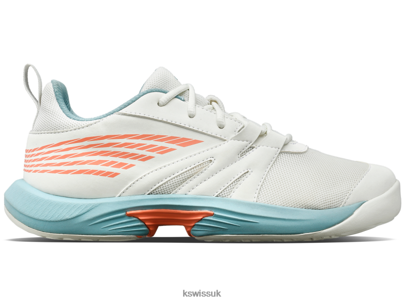 K-Swiss SPEEDTRAC B20F2B423 Kids Tennis Blanc De Blanc/Nile Blue/Desert Flower