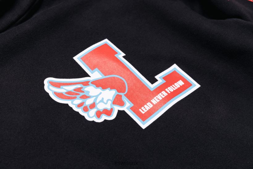 K-Swiss LEADERS X WARM UP HOODIE B20F2B485 Men Apparel Black