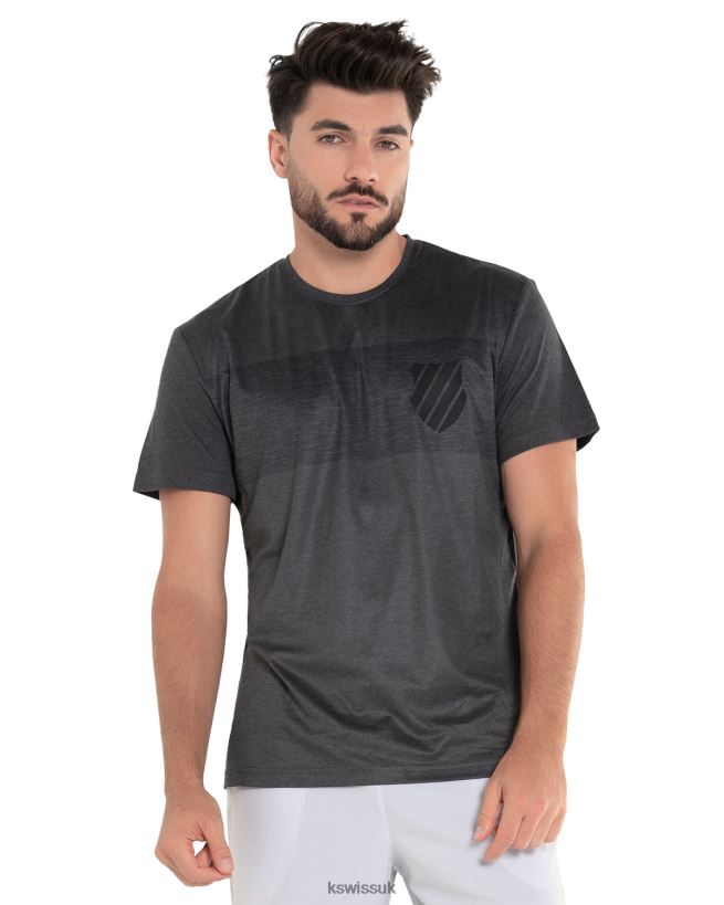 K-Swiss LUXE TECH CREW B20F2B497 Men Apparel Heather Black