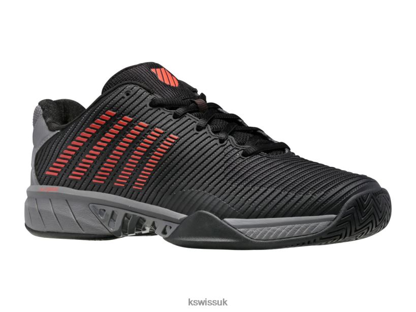 K-Swiss HYPERCOURT EXPRESS 2-2E B20F2B447 Men Lifestyle Jet Black/Steel Gray/Spicy Orange