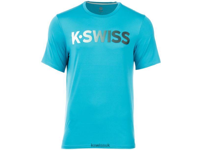 K-Swiss HYPERCOURT TEE B20F2B482 Men Lifestyle Algiers Blue