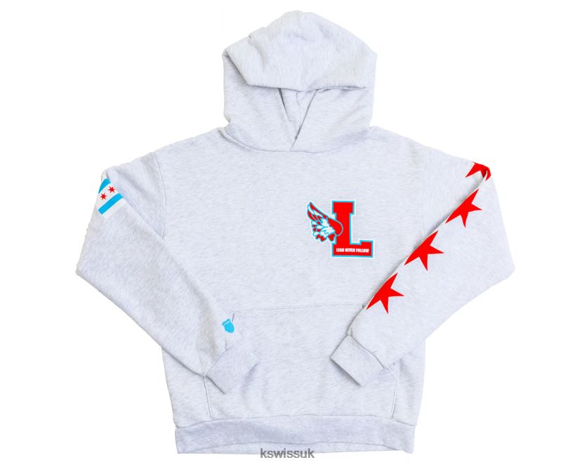 K-Swiss LEADERS X WARM UP HOODIE B20F2B478 Men Lifestyle Heather Grey