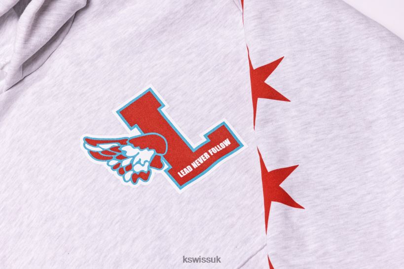 K-Swiss LEADERS X WARM UP HOODIE B20F2B478 Men Lifestyle Heather Grey