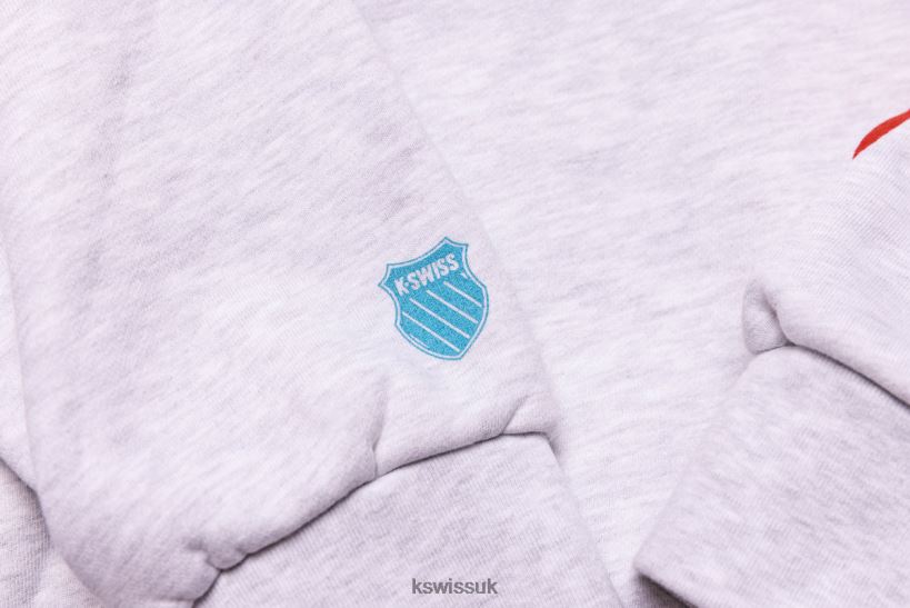 K-Swiss LEADERS X WARM UP HOODIE B20F2B478 Men Lifestyle Heather Grey