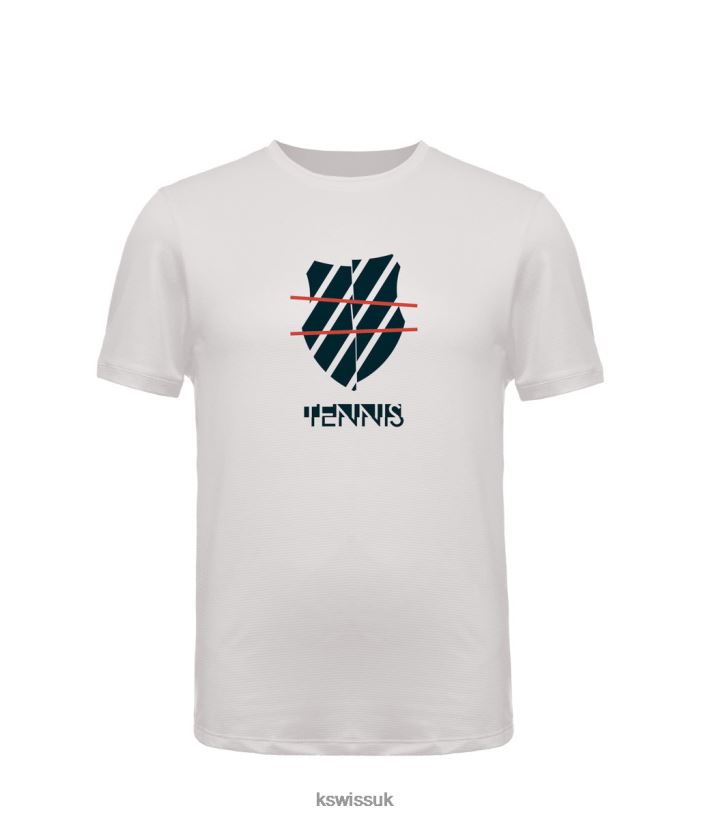 K-Swiss LOGO S/S CREW B20F2B479 Men Lifestyle White