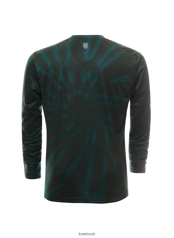 K-Swiss STRIPE DYE L/S CREW B20F2B454 Men Lifestyle Evergreen