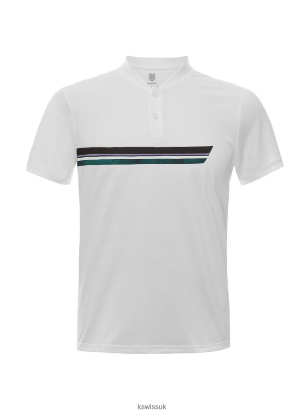 K-Swiss STRIPE HENLEY S/S B20F2B456 Men Lifestyle Evergreen