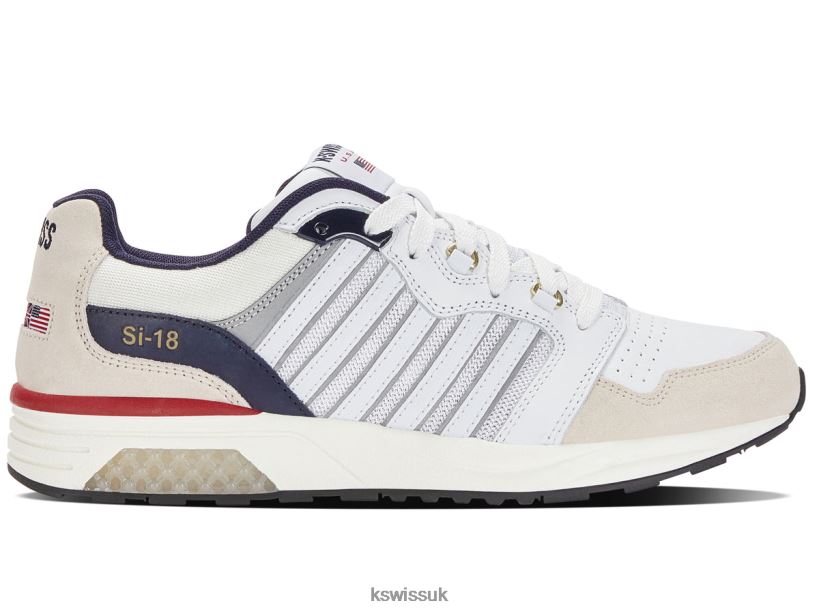 K-Swiss SI-18 RANNELL SUEDE USA B20F2B76 Men Shoes Vintage Wht/Peacot/Samba