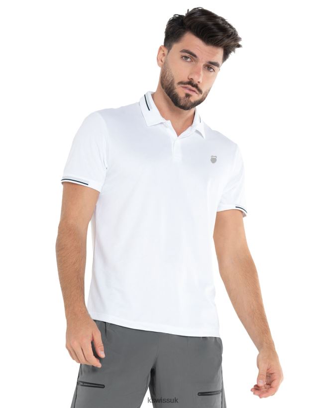 K-Swiss HERITAGE POLO S/S B20F2B203 Men Apparel White