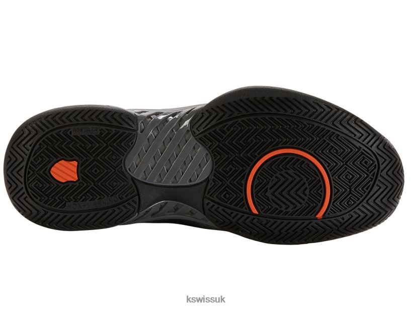 K-Swiss EXPRESS LIGHT PICKLEBALL B20F2B30 Men Shoes Steel Gray/Jet Black/Spicy Orange