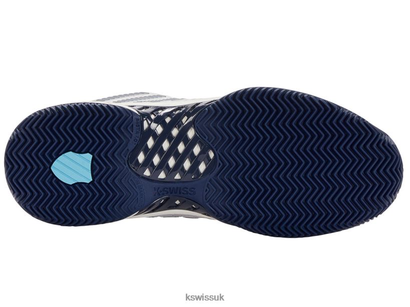 K-Swiss HYPERCOURT EXPRESS 2 HB B20F2B11 Men Shoes Blanc De Blanc/Blue Opal/Lollipop