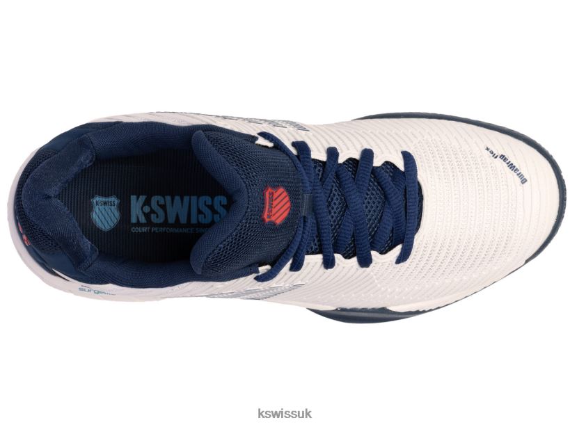 K-Swiss HYPERCOURT EXPRESS 2 HB B20F2B11 Men Shoes Blanc De Blanc/Blue Opal/Lollipop