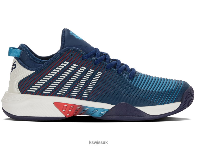 K-Swiss HYPERCOURT SUPREME B20F2B14 Men Shoes Blue Opal/Blanc De Blanc/Lollipop