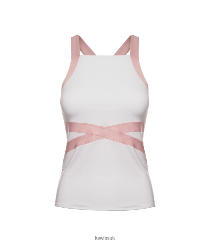 K-Swiss CRISS-CROSS TANK B20F2B574 Women Apparel White
