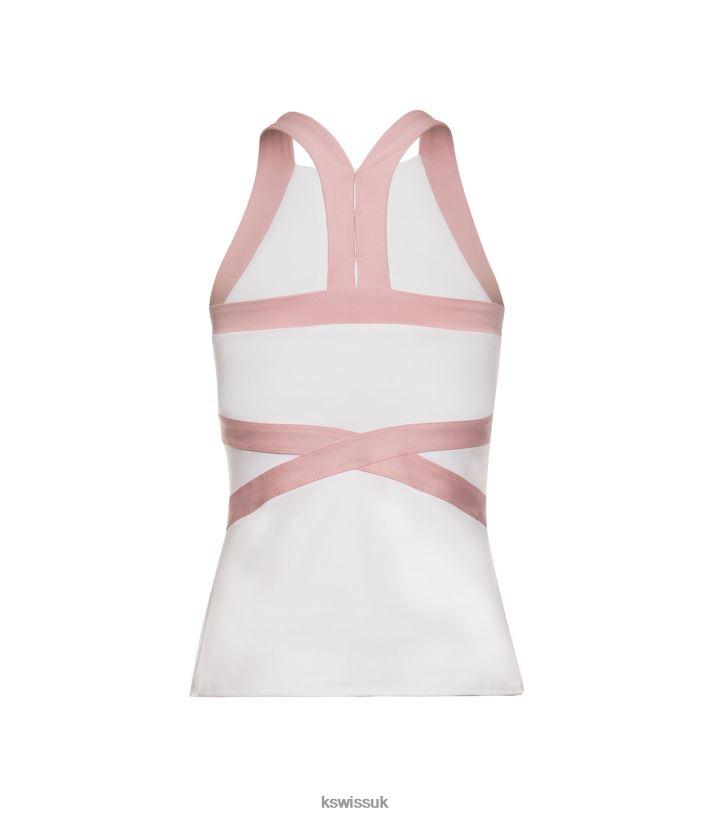 K-Swiss CRISS-CROSS TANK B20F2B574 Women Apparel White