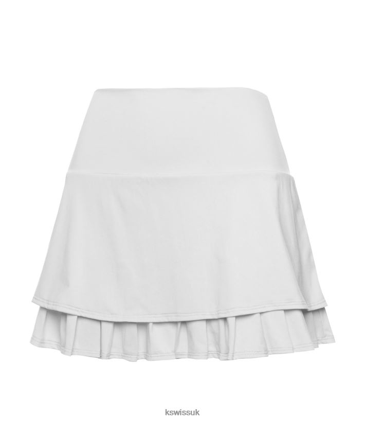 K-Swiss TIER PLEAT SKIRT-14'' B20F2B583 Women Apparel White