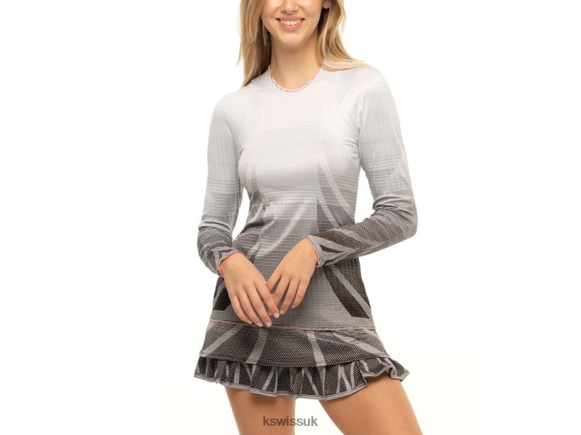 K-Swiss PLEAT IS ON L/S B20F2B515 Women Dresses Black