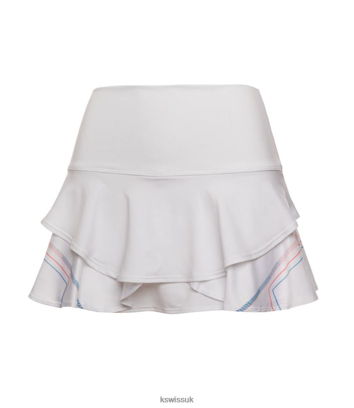 K-Swiss FLOUNCE SKIRT-13'' B20F2B562 Women Lifestyle White