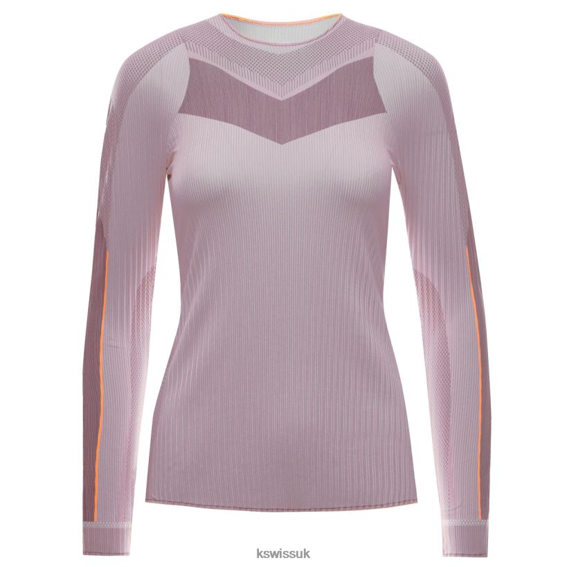 K-Swiss PLEATED L/S CREW B20F2B533 Women Lifestyle Plum