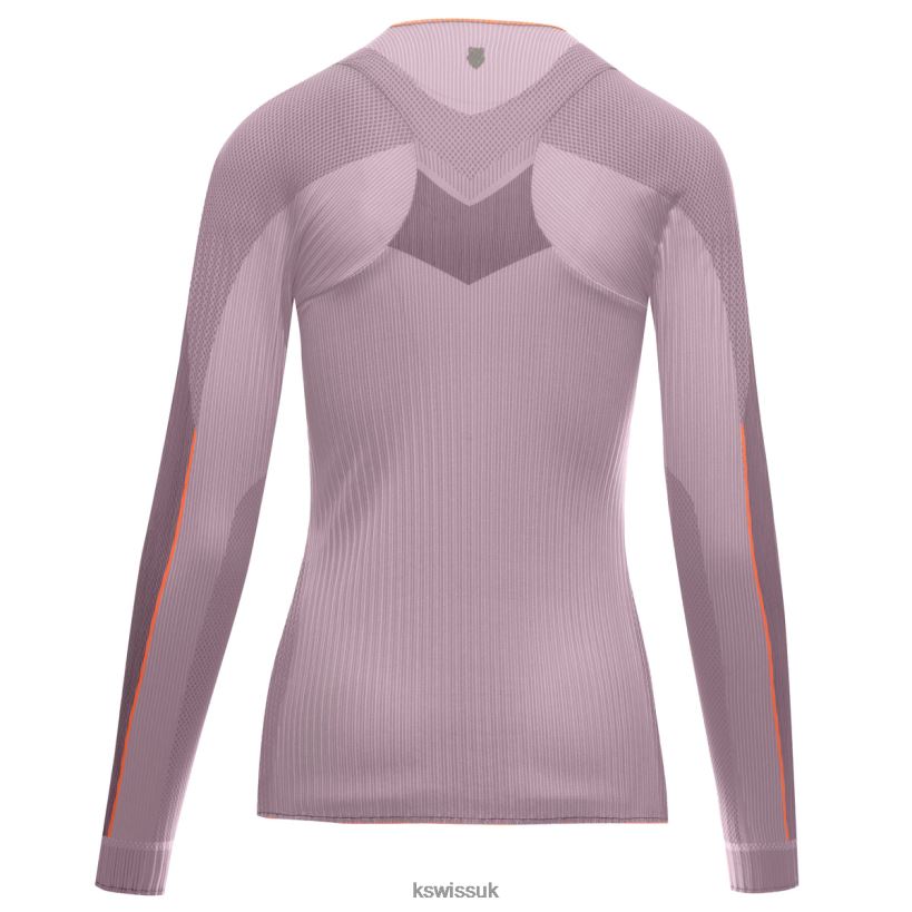 K-Swiss PLEATED L/S CREW B20F2B533 Women Lifestyle Plum