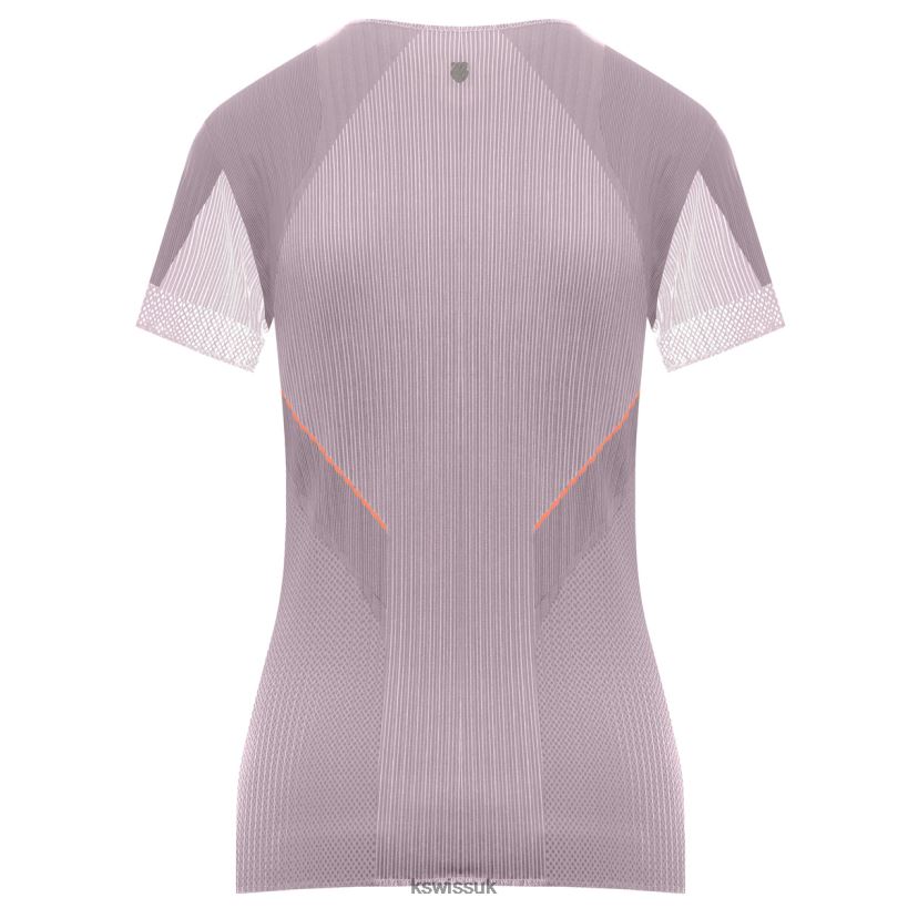 K-Swiss PLEATED S/S CREW B20F2B537 Women Lifestyle Plum