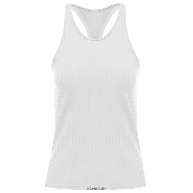 K-Swiss RIB TANK W/BRA B20F2B553 Women Lifestyle White