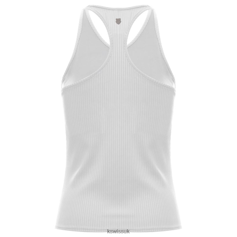 K-Swiss RIB TANK W/BRA B20F2B553 Women Lifestyle White