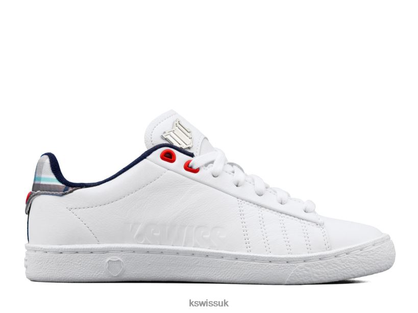 K-Swiss COURT 66 X ELEVEN BY VENUS WILLIAMS B20F2B354 Women Shoes White/Collegiate Plaid