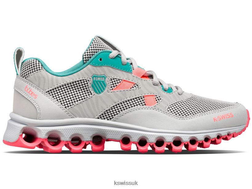K-Swiss TUBES TRAIL 200 B20F2B348 Women Shoes Lunar Rock/Blue Turquoise/Fluo Pink