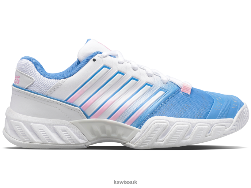 K-Swiss BIGSHOT LIGHT 4 B20F2B566 Women Shoes Silver Lake Blue/White/Orchid Pink