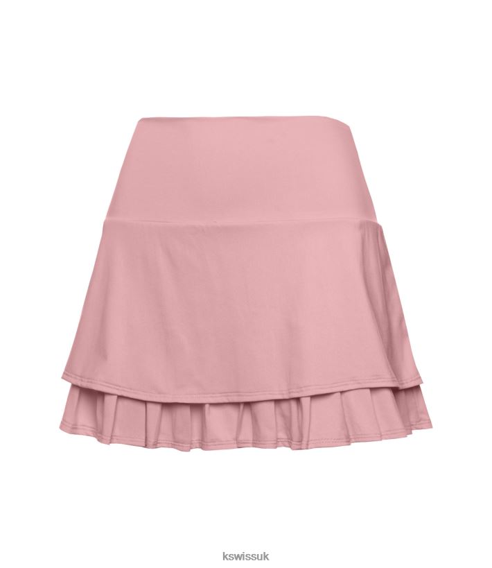 K-Swiss TIER PLEAT SKIRT-14'' B20F2B387 Women Apparel Seashell
