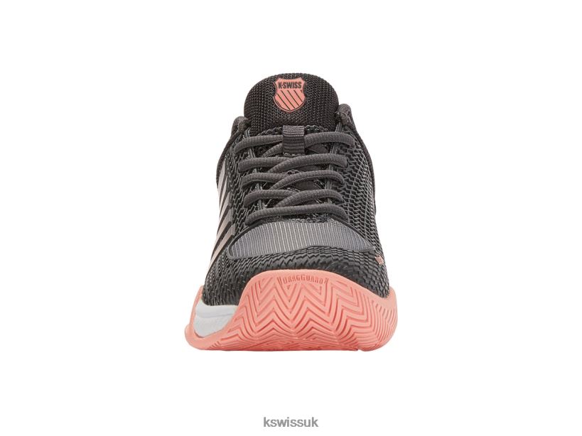 K-Swiss EXPRESS LIGHT PICKLEBALL B20F2B224 Women Shoes Asphalt/Steel Gray/Peach