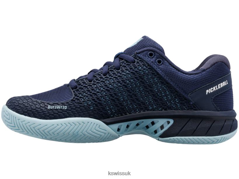 K-Swiss EXPRESS LIGHT PICKLEBALL B20F2B244 Women Shoes Black Iris/Blue Glow/White