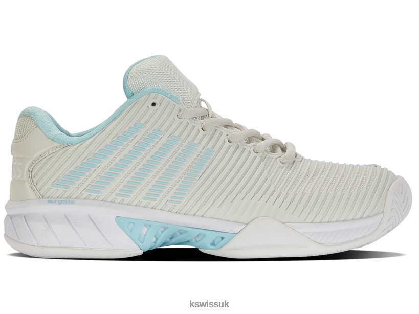 K-Swiss HYPERCOURT EXPRESS 2 B20F2B234 Women Shoes Vaporous Gray/White/Blue Glow