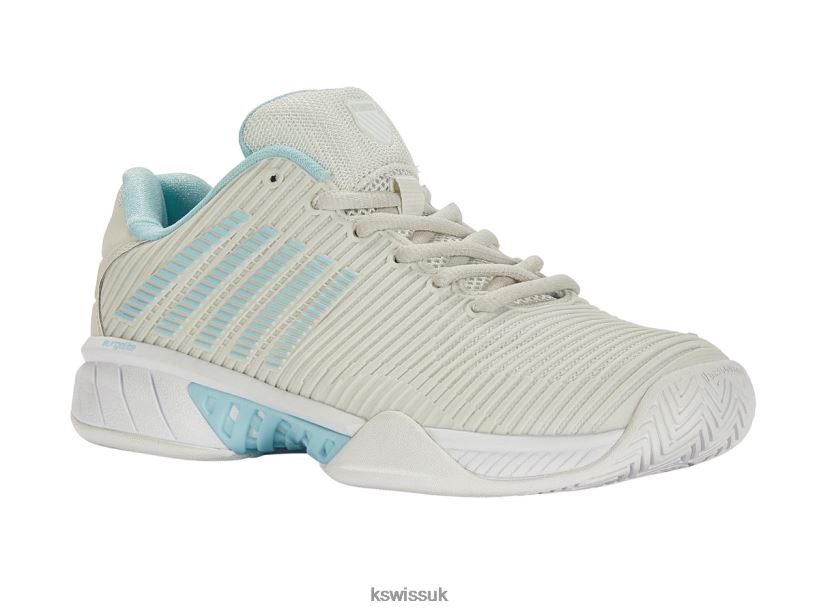 K-Swiss HYPERCOURT EXPRESS 2-WIDE B20F2B256 Women Shoes Gray/Wht/Bluglw