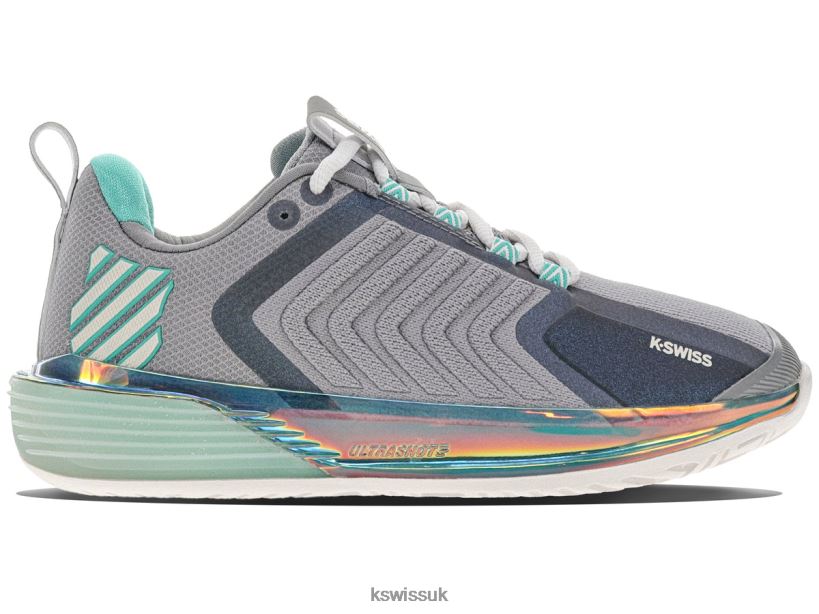 K-Swiss ULTRASHOT 3 B20F2B238 Women Shoes Alloy/Brilliant White/Turquoise