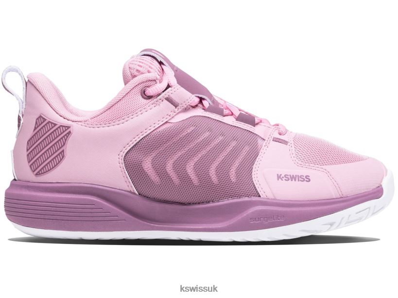 K-Swiss ULTRASHOT TEAM B20F2B214 Women Shoes Cameo Pink/Grape Nectar/White
