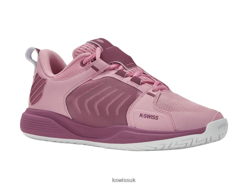 K-Swiss ULTRASHOT TEAM B20F2B214 Women Shoes Cameo Pink/Grape Nectar/White