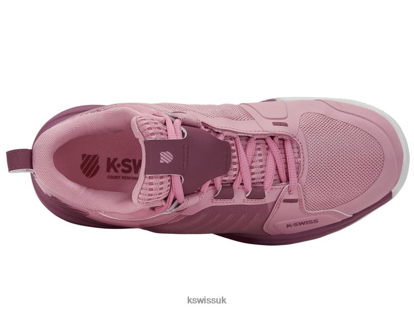 K-Swiss ULTRASHOT TEAM B20F2B214 Women Shoes Cameo Pink/Grape Nectar/White