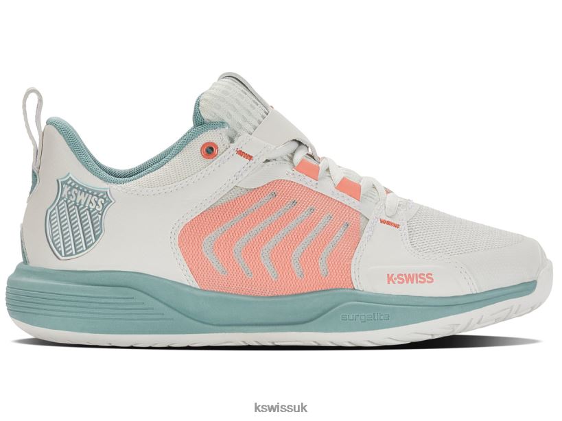 K-Swiss ULTRASHOT TEAM B20F2B215 Women Shoes Blanc De Blanc/Nile Blue/Desert Flower